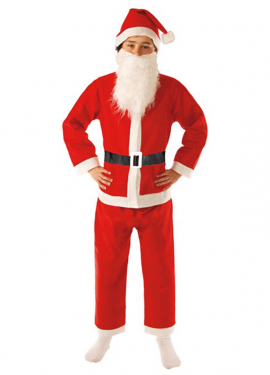 Santa Claus costume with beard for children