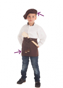 Fato de pastor com casaco para menina