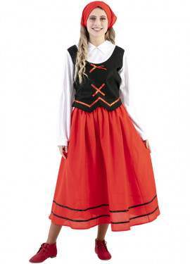 Fato de pastora do rebanho para mulher