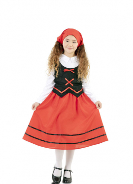 Fato de pastora do rebanho para menina