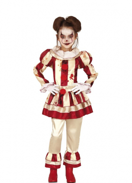 Fato de Payasa às riscas para menina