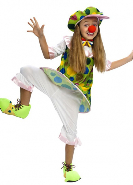 Fato de palhaço para menina em vários tamanhos