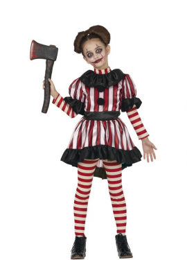 Fato de palhaço assassino para uma garota