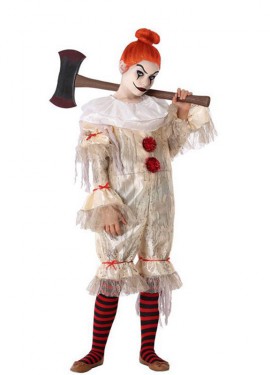 White Clown Costume for Girl