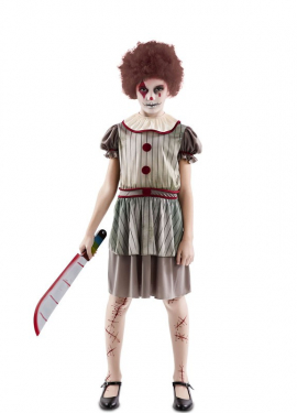 Horror Clown Costume for Girl