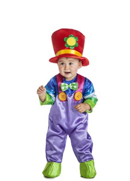 Fato de palhaço flor para bebês