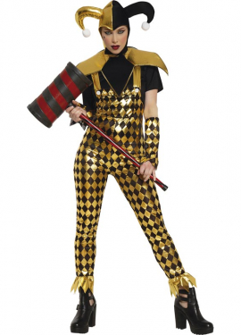 Fato de palhaço perigoso para mulheres