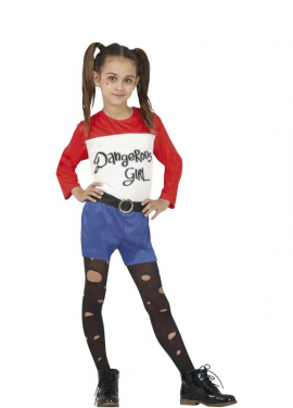 Fato de palhaço perigoso para menina