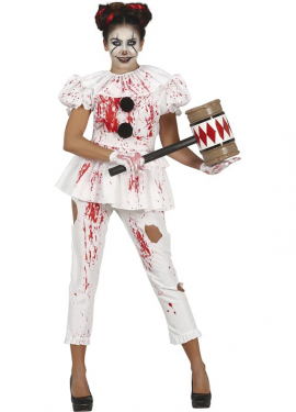 Bloody Clown Costume with pants for women