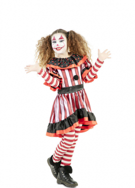 Red Bloody Clown Costume for Girl