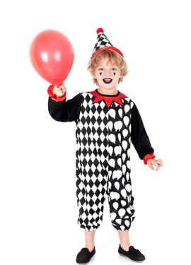 Fato de palhaço Pierrot para bebé