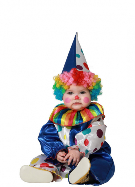 Fato de Palhaço Azul para bebé e criança