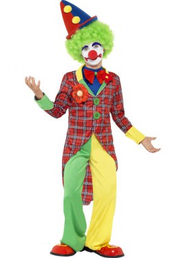 Checkered Clown Costume for Boys