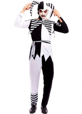 Fato de palhaço arlequim para homem