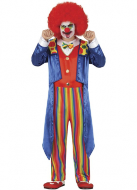 Blue Morning Clown Costume for men