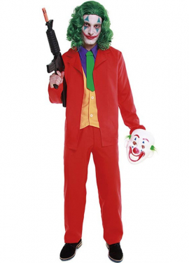 Fato de palhaço conflituoso para homem