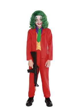 Fato de palhaço conflituoso para criança