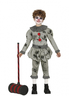 Fato de palhaço medo para crianças