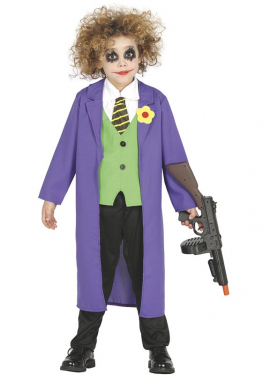 Fato de palhaço Joker para criança