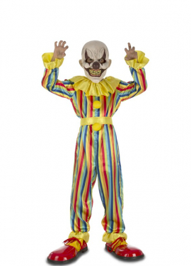 Fato de palhaço brincadeira com máscara para criança