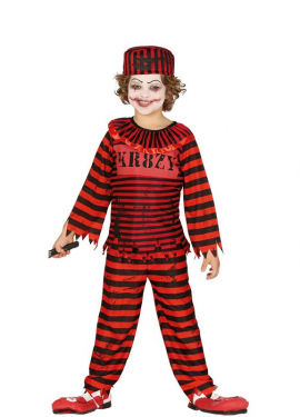 Fato de palhaço prisioneiro para menino