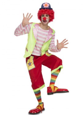 Fato de palhaço rodeio para homem