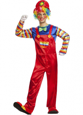 Red Clown Costume for Men