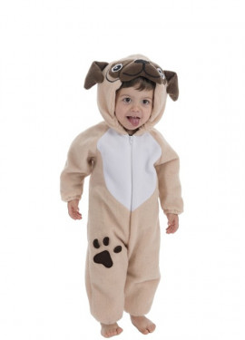 Puppy costume with footprint for baby