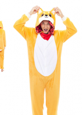 Fato de pijama laranja Aitor Akita para homem