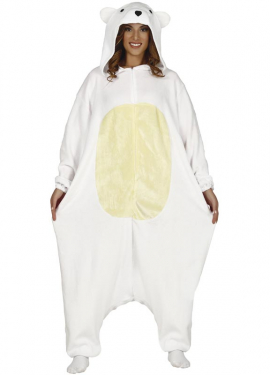 Fantasia de Pijama Urso Polar Adulto