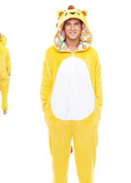 Fato de pijama amarelo Lorenzo León para homem