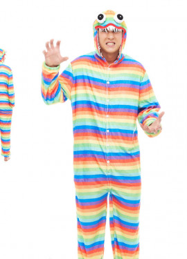 Rainbow Monster Pajama Costume for Men