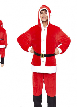 Fato clássica de pijama Noel para homem