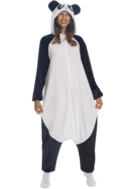 Fantasia de pijama urso panda adulto