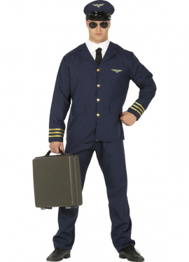 Airplane Pilot Costume for Men