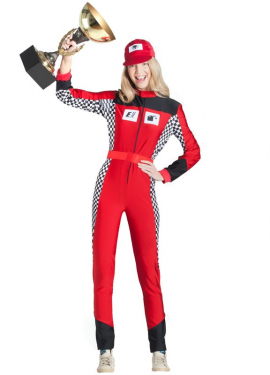 Fato de piloto automóvel para mulher