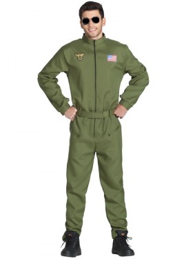 Fato de piloto de combate para homem