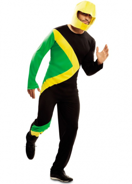 Fato de trenó jamaicano de trenó para adulto