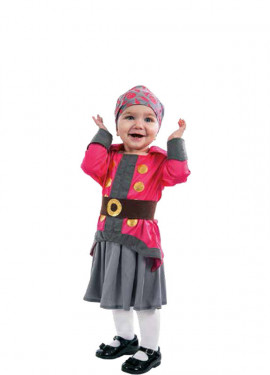 Fato de pirata bucaneiro para bebé