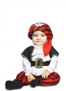 Skull pirate costume for baby