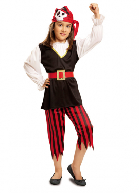 Fato de caveira pirata para menina