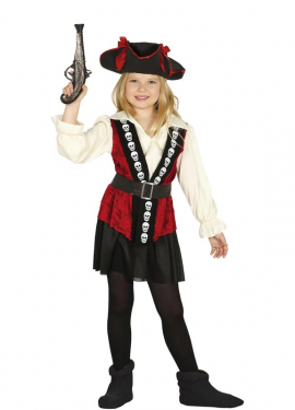 Fato de caveira pirata para menina