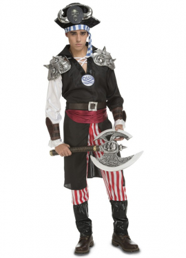 Fato de Jack Devil Fantasy Pirate para homem