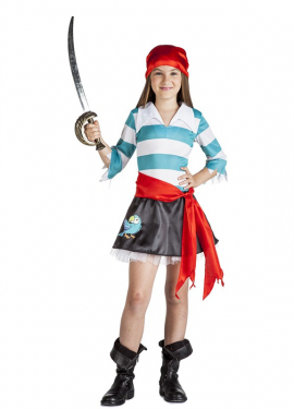 Fato de papagaio pirata para menina