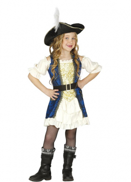 Fato de pirata de luxo para menina