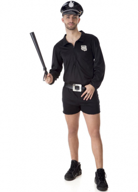 Fato de Shorts Policial Masculino