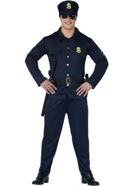 Fato de polícia para homem