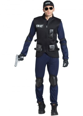 Fato de Swat Police para homem