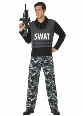 Fato de SWAT Police para homem