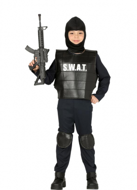 Fato de Swat Police para menino